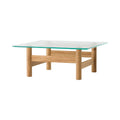 Audo Copenhagen Brasilia Lounge Table in Natural Oak, packshot on white