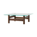 Audo Copenhagen Brasilia Lounge Table in Dark Stained Oak, packshot on white