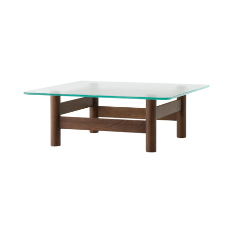 Audo Copenhagen Brasilia Lounge Table in Dark Stained Oak, packshot on white