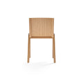 Audo Copenhagen Ready Dining Chair, Fully Upholstered in Natural Oak with Audo Bouclé 02, packshot on white