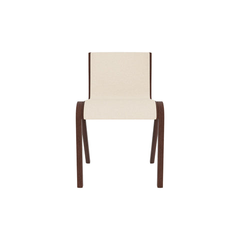 Audo Copenhagen Ready Dining Chair, Fully Upholstered in Red Stained Oak with Logan Jasmine, packshot on white