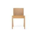 Audo Copenhagen Ready Dining Chair, Partially Upholstered in Natural Oak with Aida 0250, packshot on white