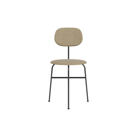 Audo Copenhagen Afteroom Plus Dining Chair, Fully Upholstered in Audo Bouclé 02, packshot on white