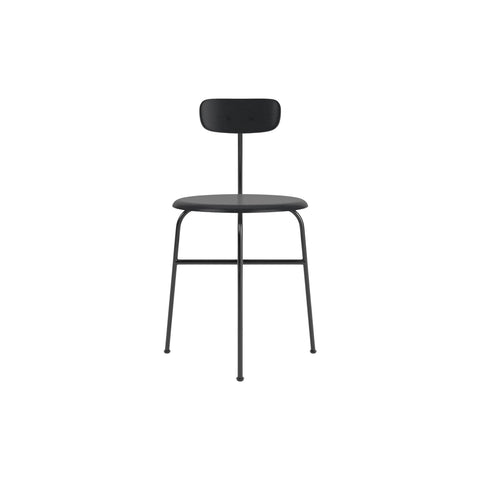Audo Copenhagen Afteroom Dining Chair, Non-Upholstered in Black Painted Ash, packshot on white