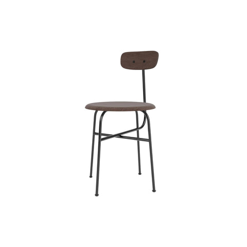Audo Copenhagen Afteroom Dining Chair, Non-Upholstered in Dark Stained Oak, packshot on white
