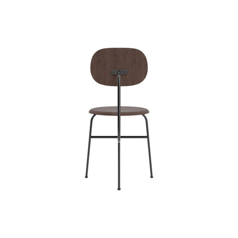 Audo Copenhagen Afteroom Plus Dining Chair, Non-Upholstered in Dark Stained Oak, packshot on white