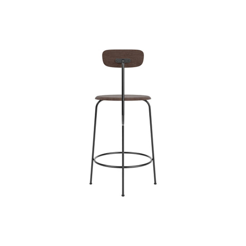 Audo Copenhagen Afteroom Bar & Counter Chair, Non-Upholstered Counter in Dark Stained Oak, packshot on white