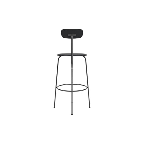 Audo Copenhagen Afteroom Bar & Counter Chair, Non-Upholstered Bar in Black Painted Ash, packshot on white