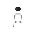 Audo Copenhagen Afteroom Plus Bar & Counter Chair, Non-Upholstered Bar in Black Painted Ash, packshot on white