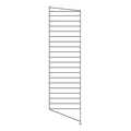 single string system floor panel in dark brown
