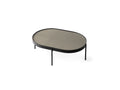 nono table in small size with beige finish designed by norm architects for audo copenhagen