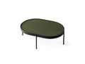 nono coffee table in dark green finish designed by norm architects for audo copenhagen