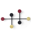 brass and black powder coated coat rack by audo copenhagen