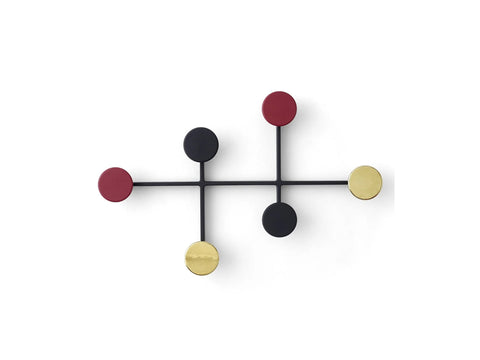 brass and black powder coated coat rack by audo copenhagen