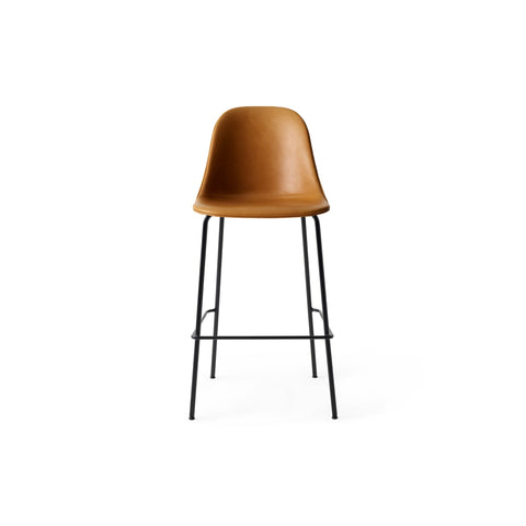 Audo Copenhagen Harbour Side Chair, Counter & Bar Height, Upholstered Bar in Aida 0250, packshot on white