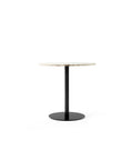 harbour column dining table with white marble top designed by norm architects for audo copenhagen