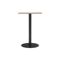 Audo Copenhagen Harbour Column Table, Rectangular Counter Height in Round Base and Sand Stone, packshot on white