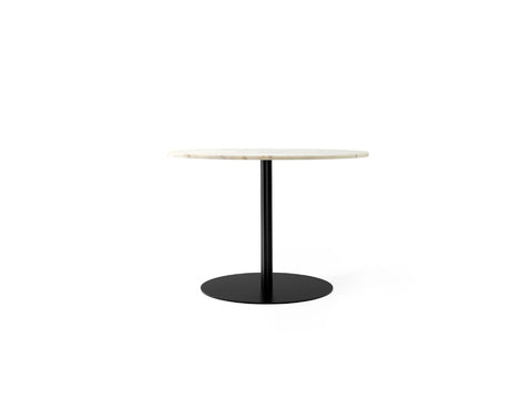 harbour column dining table with white marble top designed by norm architects for audo copenhagen