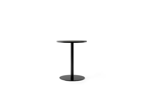 harbour column dining table in charcoal linoleum designed by norm architects for audo copenhagen