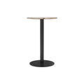 Audo Copenhagen Harbour Column Table, Round, Counter Height 32", Round Base in Sand Stone, packshot on white