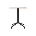 Audo Copenhagen Harbour Column Table, Rectangular Dining Height in Star Base and Sand Stone, packshot on white
