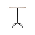 Audo Copenhagen Harbour Column Table, Round, Counter Height 32", Star Base in Sand Stone, packshot on white
