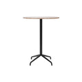 Audo Copenhagen Harbour Column Table, Round, Bar Height 32", Star Base in Sand Stone, packshot on white
