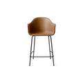 Audo Copenhagen Harbour Arm Chair, Counter & Bar Height, Upholstered Counter in Aida 0250, packshot on white