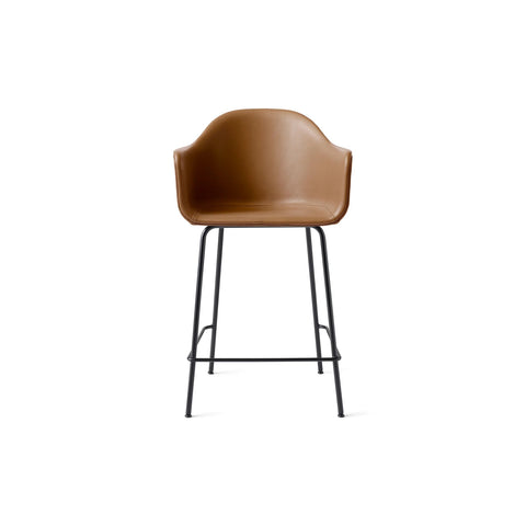 Audo Copenhagen Harbour Arm Chair, Counter & Bar Height, Upholstered Counter in Aida 0250, packshot on white