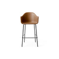 Audo Copenhagen Harbour Arm Chair, Counter & Bar Height, Upholstered Bar in Aida 0250, packshot on white