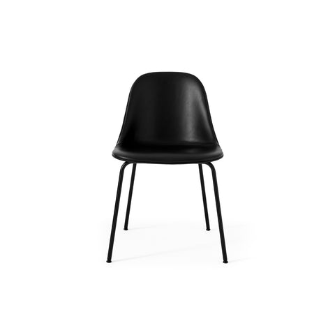 Audo Copenhagen Harbour Side Chair, Dining Height, Upholstered in Black Steel with Aida 1618, packshot on white