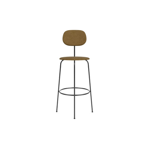 Audo Copenhagen Afteroom Plus Bar & Counter Chair, Fully Upholstered Bar in Audo Bouclé 06, packshot on white