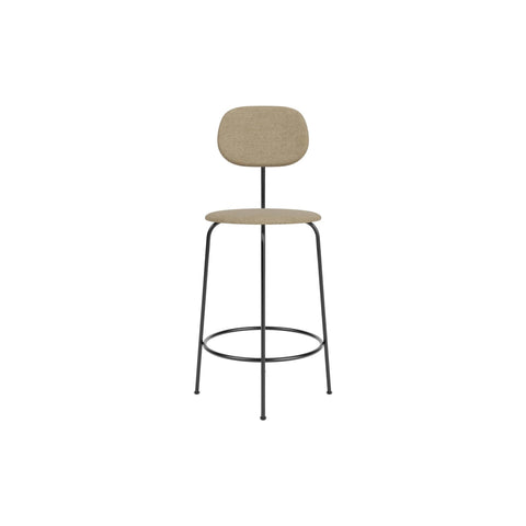Audo Copenhagen Afteroom Plus Bar & Counter Chair, Fully Upholstered Counter in Audo Bouclé 02, packshot on white