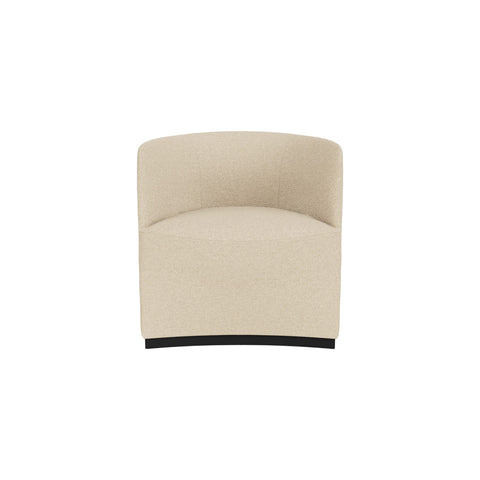 Audo Copenhagen Tearoom Chairs and Sofas, Club Chair in Logan Sand, packshot on white