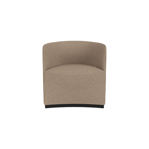 Audo Copenhagen Tearoom Chairs and Sofas, Club Chair in Logan Flint, packshot on white