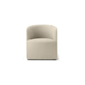 Audo Copenhagen Tearoom Chair, With Loose Cover, Club Chair in Logan Jasmine, packshot on white