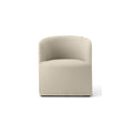 Audo Copenhagen Loose Cover for Tearoom Chair, Without Swivel, Club Chair in Logan Jasmine, packshot on white