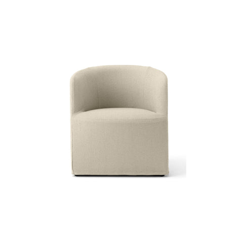 Audo Copenhagen Loose Cover for Tearoom Chair, Without Swivel, Club Chair in Logan Jasmine, packshot on white
