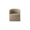 Audo Copenhagen Tearoom Chair, With Loose Cover, Club Chair in Logan Sand, packshot on white