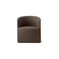 Audo Copenhagen Loose Cover for Tearoom Chair, Without Swivel, Club Chair in Logan Flint, packshot on white