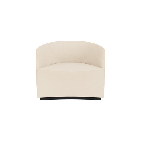 Audo Copenhagen Tearoom Chairs and Sofas, Lounge Chair in Logan Jasmine, packshot on white