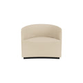 Audo Copenhagen Tearoom Chairs and Sofas, Lounge Chair in Logan Sand, packshot on white