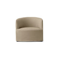 Audo Copenhagen Tearoom Chair, With Loose Cover, Lounge Chair in Logan Sand, packshot on white