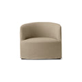 Audo Copenhagen Loose Cover for Tearoom Chair, Without Swivel, Lounge Chair in Logan Sand, packshot on white