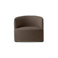 Audo Copenhagen Loose Cover for Tearoom Chair, Without Swivel, Lounge Chair in Logan Flint, packshot on white