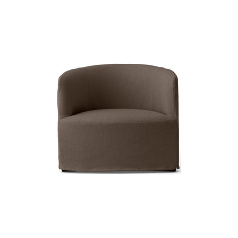 Audo Copenhagen Loose Cover for Tearoom Chair, Without Swivel, Lounge Chair in Logan Flint, packshot on white