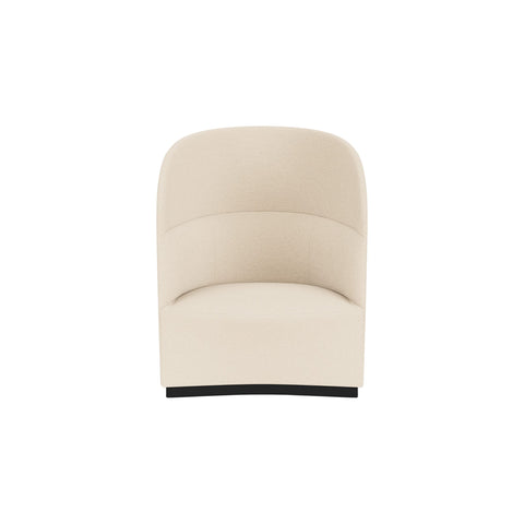 Audo Copenhagen Tearoom Lounge Chair, High Back, No Power Outlet in Logan Jasmine, packshot on white
