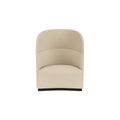Audo Copenhagen Tearoom Lounge Chair, High Back, No Power Outlet in Logan Sand, packshot on white