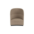 Audo Copenhagen Tearoom Lounge Chair, High Back, No Power Outlet in Logan Flint, packshot on white
