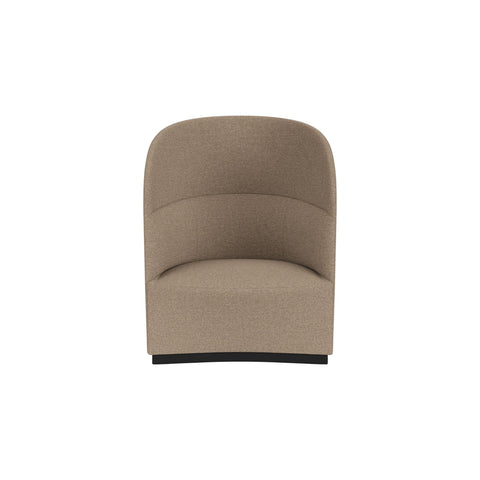 Audo Copenhagen Tearoom Lounge Chair, High Back, No Power Outlet in Logan Flint, packshot on white